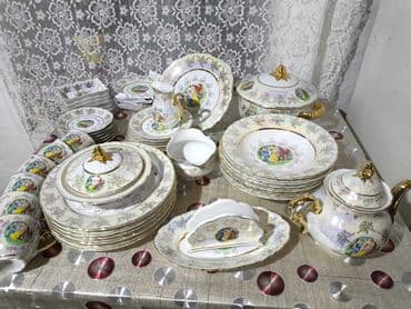 duz corek: Nahar dəsti, rəng - Ağ, Farfor — 1