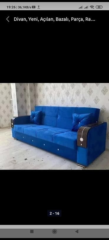 Di̇van-kravat, Açılan, Bazalı, Vеlur parça