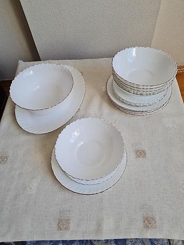 ag guller: Nahar dəsti, rəng - Ağ, 6 nəfərlik, Türkiyə — 2