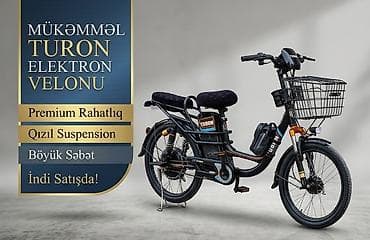 velosiped qiyməti: TURON elektron velosipedi tron elekteik velo 20 -19 klometir sürmek — 1