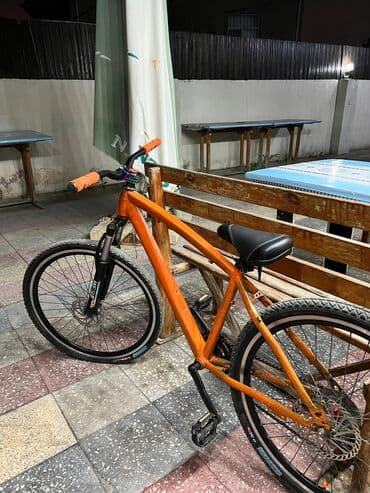 mingecevir velosiped: Şəhər və yüngül off-road üçün uyğun dağ velosipedi. - Rəng: narıncı — 1