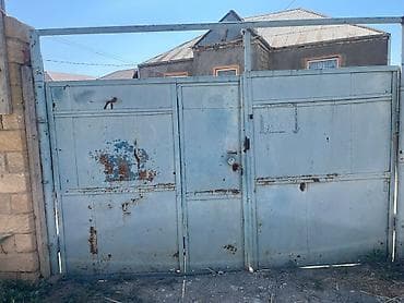 perde sumqayit: İşlənmiş Dəmir Həyət darvazası, Yana açılan, 3 m, Mexaniki, rəng - Mavi, Kredit yoxdur, Ünvandan götürmə — 1