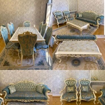 2 el metbex mebelleri: Qonaq dəsti satılır. Qiymət 5500azn. Çox baha alınıb ideal — 1