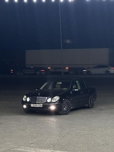 Avtomobil satışı: Mercedes-Benz E320 (W211) sedan – qara rəngli, V6 mühərrikli. Texniki — 2