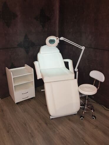 salon üçün: Çarpayı 230 azn kreslo 50 azn təkərli daşıyıcı 55 azn lupali işıq 90 — 9