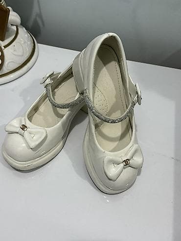 Боди: Цвет - Белый Балетки, Размер: 31, Для девочек — 1