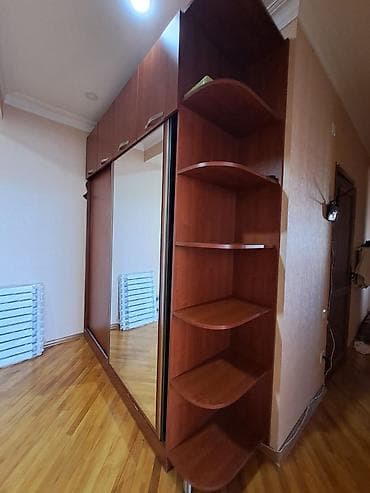iskaflar: İşlənmiş, 2 qapılı, Güzgülü, Qəhvəyi, Digər material, Kupe, Düz dolab — 2