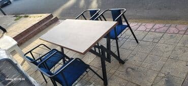 stul restoran: Mətbəx üçün, Yeni, Qatlanmayan, rəng - Göy Stul — 12