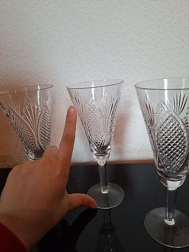qab dəsti: Qədəhlər, Şüşə, 4 ədədli dəst — 3