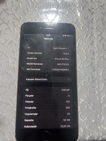 ipad 6 qiymeti: IPhone 6s Plus, 64 GB, Qızılı, Barmaq izi — 5