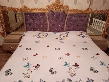 Детская мебель: Двуспальная кровать, 2 тумбы, Азербайджан, Б/у — 6