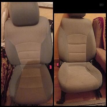Avtomobil ön oturacaqları (cüt) - Rəng: boz-bej kombinasiyası -