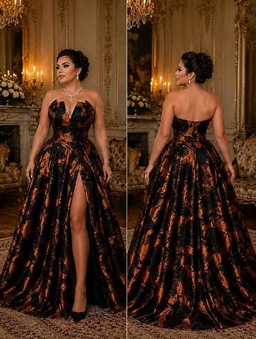 don: Axşam ziyafətləri və mərasimlər üçün zərif gecə geyimi. - Model — 1