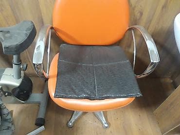 salon mallar: Salon kreslosu – peşəkar iş üçün - Parlaq narıncı rəngli oturacaq və — 2