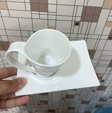 quzu qabı: Fincanlar, rəng - Ağ, 1 əd — 2