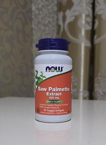 il: 🇺🇸 ABŞ istehsalı – NOW Foods Saw Palmetto Extract 🌿👨💊 1968-ci ildən — 2