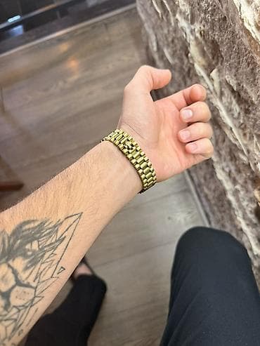 qizil bilərzik: İşlənmiş, Qol saatı, Rolex, rəng - Qızılı — 2