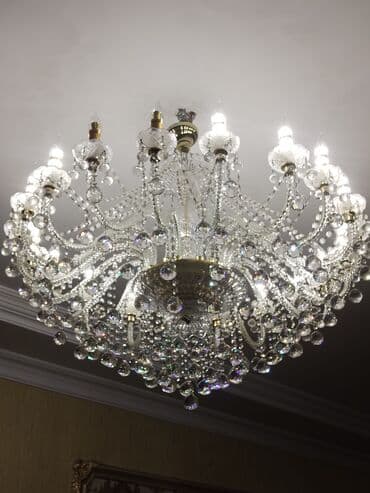 cılcıraq: Çılçıraq, 10 və daha çox lampa, Xrustal — 3