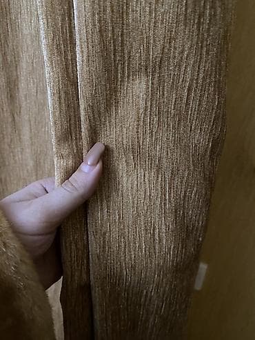 derzi sekilleri: Pərdə dəsti - Material: qalın dekorativ parça (şönil effektli — 3