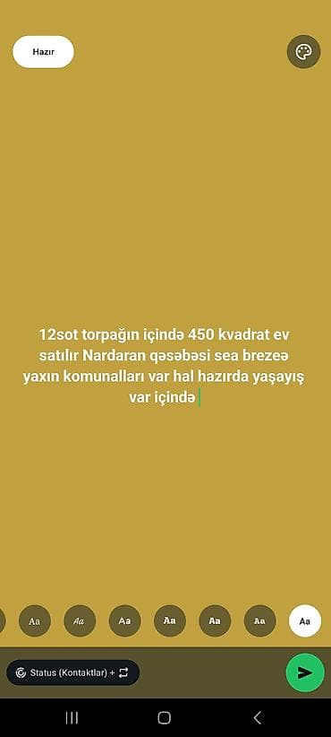 masallıda ev satılır: Nardaran qəsəbəsində, Sea Breeze-ə yaxın ərazidə 12 sot torpaq — 1