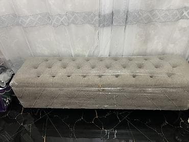 qədimi stul: Yeni, Pufik oturacaq, Parça, rəng - Boz, Çatdırılma yoxdur — 4