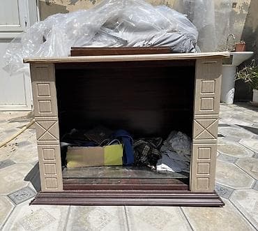 tovuz esrik: TV altlığı / komod tipli açıq rəfli kabinet - Material: laminat/MDF — 1