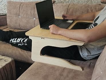 Kompüter masası, Qatlanan, Taxta, Dördbucaq masa — 10