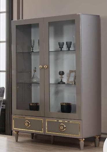 işlenmiş dolablar: Şüşəli dolab vitrini — 1