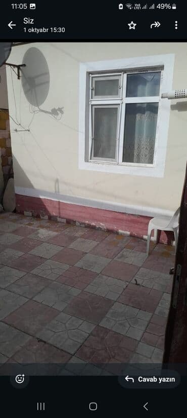 yevlax kirayə ev: 45 kv. m, 1 otaqlı, Qaz, İşıq, Su — 3