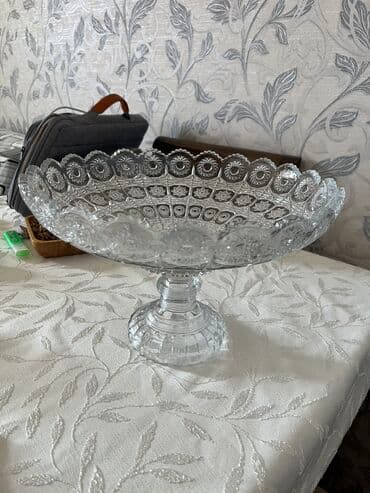 Хрусталь ваза для фруктов ( объёмный)