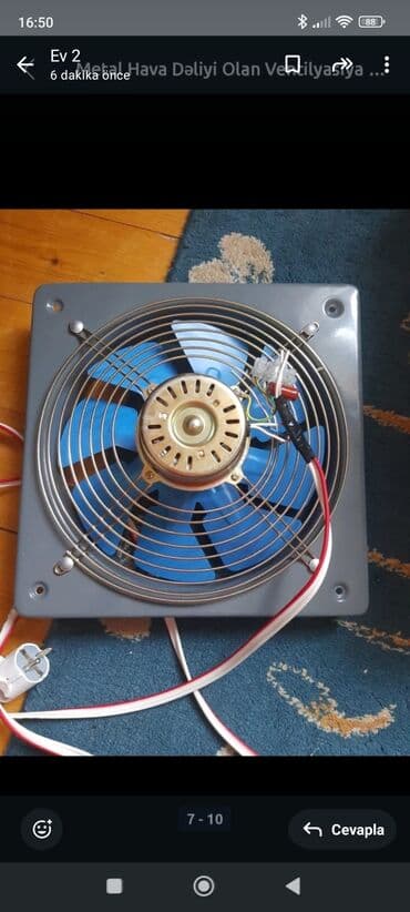 Краны водонагреватели: Məhsul: Ventilyatorlar dəsti - Kvadrat metal korpuslu mətbəx/hamam — 7