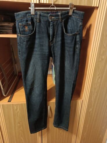 qaqa şalvarı: Cins şalvar,Mavi,US Polo brendi,36 razmer — 2