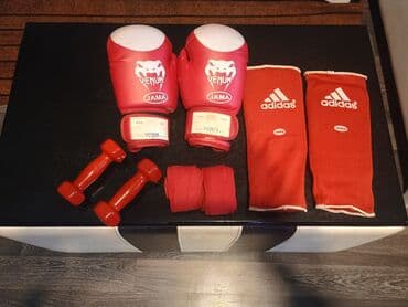 Boks əlcəyi dəsti Boks əlcəyi dəsti, bint, ayaq üçün qoruyucu və 1