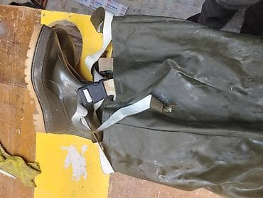 ağ rezin çəkmələr: Balıqçı relyaları (boğaza qədər), inteqrə edilmiş rezin çəkmələrlə - — 2