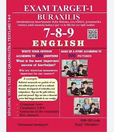 Kitablar və jurnallar: EXAM TARGET-1: Buraxılış – English 7-8-9 İmtahanlara hazırlaşanlar — 1
