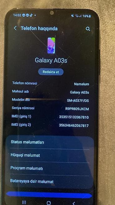 replika iphone 14 pro max: Samsung Galaxy A03s, 64 GB, rəng - Qara, İki sim kartlı — 6