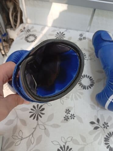 kik boks: CLIFF boks əlcəkləri – mavi rəng - Brend: CLIFF - Rəng: mavi, ağ — 3