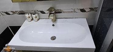 Qızılı hamam çanağı yer darlığına görə satılır təcili. Çanağı,güzgü