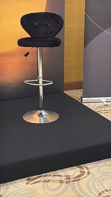 metbext stol stul: Bar stullari. Uzeri qara mexmer. Hundurluk 45-85 sm arasi deyismek — 4