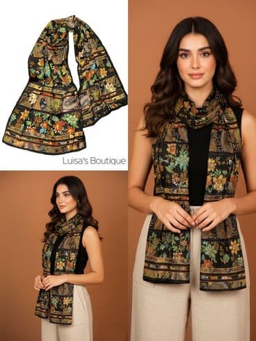 sumqayitda qadin ucun is elanlari: Отлично на подарок 🎁 Новые шелковый шарф, привезен из Мадрида, размер — 1