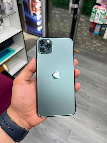 philips xenium 9@9d: IPhone 11 Pro Max, 256 GB, Matte Midnight Green, Simsiz şarj, Face ID — 1
