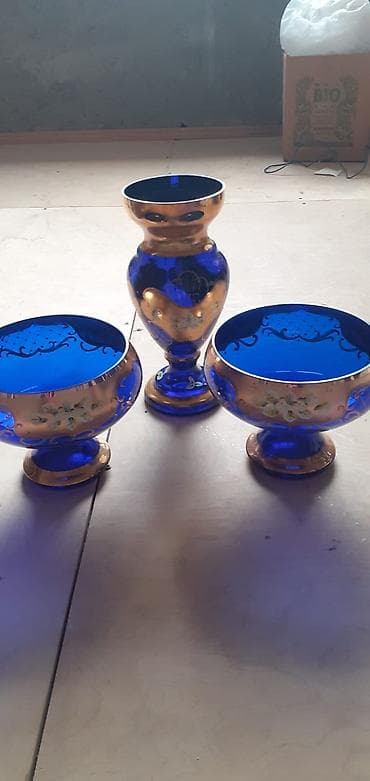 gül qabı: Vaza dəsti, Bogem şüşəsi — 1