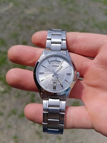 balonka kurtkalar 2021: Qol saatı, Casio, rəng - Gümüşü — 3