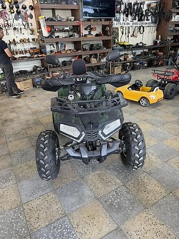 atv maşın: ATV kross – 4 təkərli, kamuflyaj gövdə rəngi Xüsusiyyətlər: - Güclü — 2