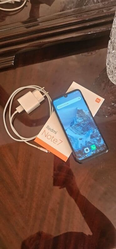 xiaomi redmi not 7: Xiaomi Redmi Note 7, rəng - Qara, 
 Sensor, Barmaq izi, İki sim kartlı — 7