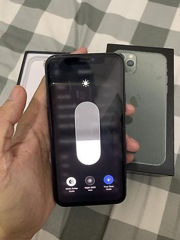 Mobil telefon və aksesuarlar: IPhone 11 Pro, 256 GB, Matte Midnight Green, Face ID — 4