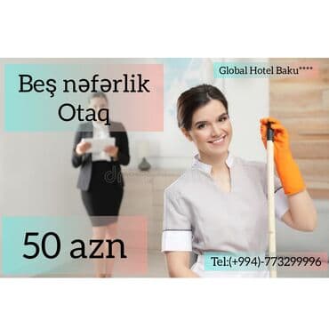 adres: Global Hotel Baku**** Bir gün 20 azn Ekonom o: 20 azn — 5