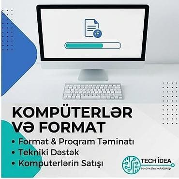 Kompüterlərin formatlanması və proqram təminatı xidməti - Format və