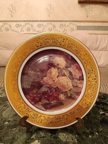 mezun sekilleri: Gloria porzellan panno,Bsyreuth,33 sm — 6