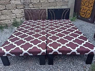 demir taxt: Təzə çarpayılar 1 nəfərlik çarpayılar 60 manat. 2 nəfərlik taxt 110 — 3